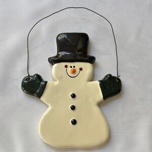 Hanging Ceramic Snowman